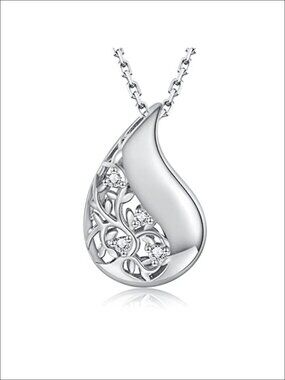 925 Sterling Silver Tree of Life Urn Necklace - Cremation Ashes Keepsake